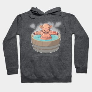 Tattooed Vector Bath Pig Hoodie